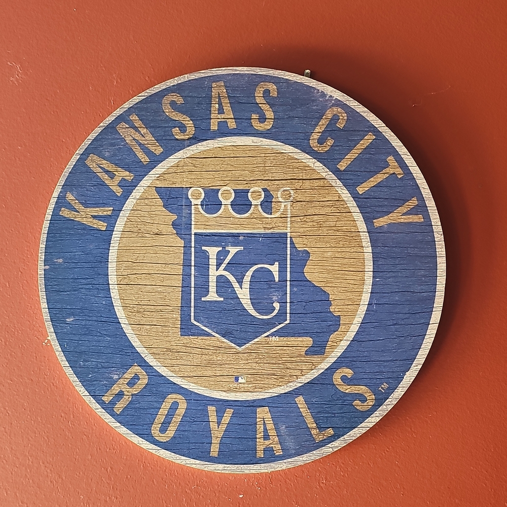 MLB Kansas City Royals Blue and Tan Wall Art